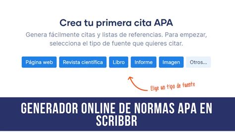 generador de citas apa|Formato APA con el Generador APA de Scribbr